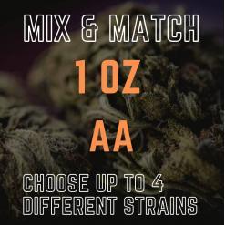 1 Ounce with 4 Different Strains (AA) – Mix & Match – Build Your Own