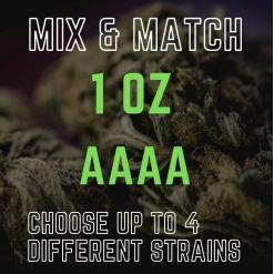 1 Ounce with 4 Different Strains (AAAA) – Mix & Match – Build Your Own