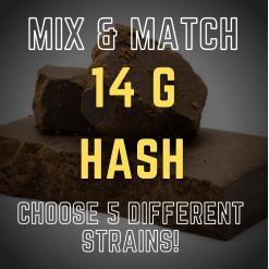 Half Ounce Hash – Mix & Match – Choose 4 Strains