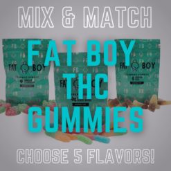 5-Pack Fat Boy Gummies (300mg THC) – Mix & Match – Choose Multiple Flavours