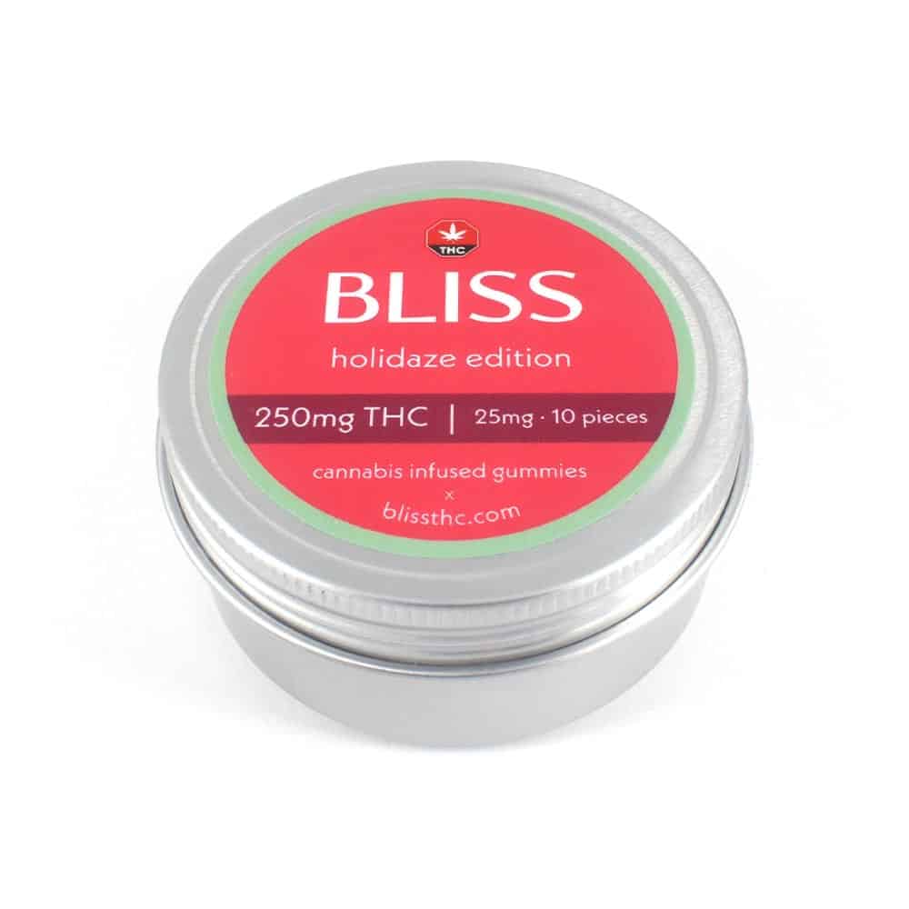 Bliss Cannabis Infused Gummies (250mg THC) – Holidaze Edition